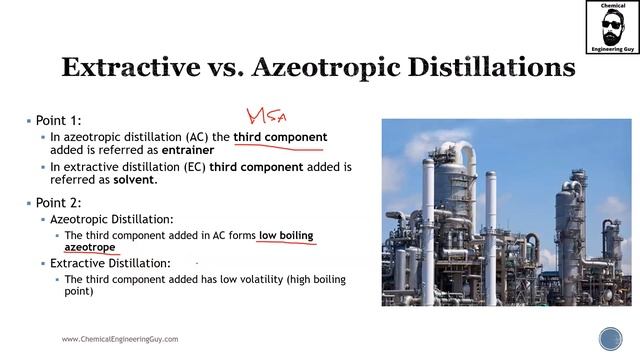 Extractive Distillation vs Azeotropic Distillation - Main Similarities & Differences (Lec072) смотреть онлайн