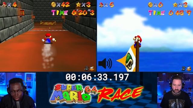 Super Mario 64 Race Tim vs. Blessing – Party Mode смотреть онлайн