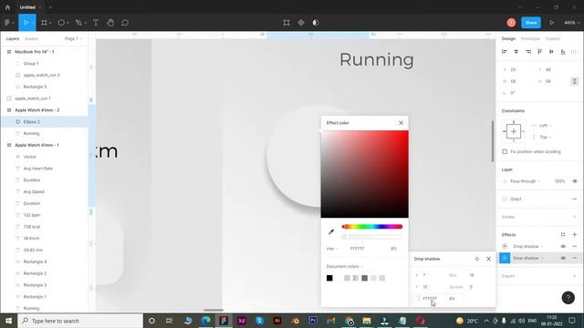 Apple Watch App Neomorphism UI Design in Figma Trend Hindi смотреть онлайн