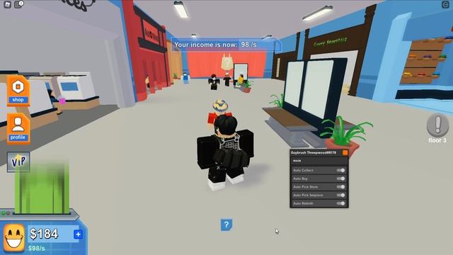 Roblox Exploiting - Mall Tycoon - Mall Tycoon GUI - #75 смотреть онлайн