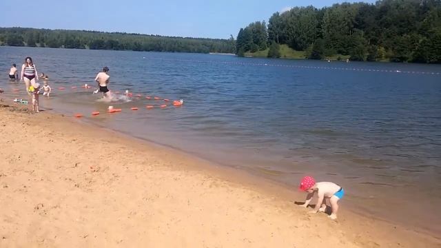 Отдых в Калуге.Пляж в Лаврово-Песочне
