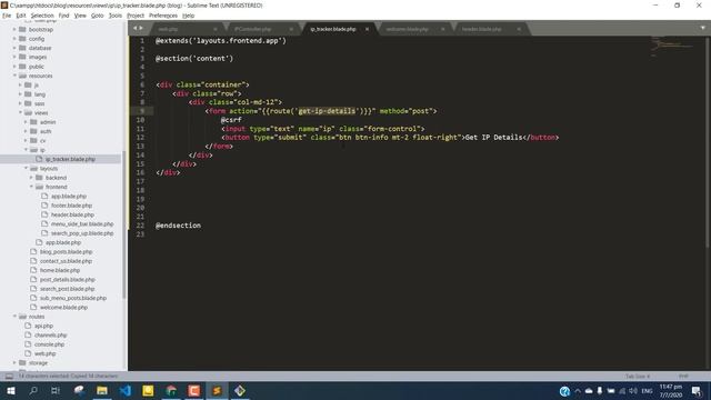 How to get geolocation in laravel 2020 | Thewebdevelopers смотреть онлайн
