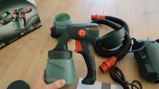 Bosch PFS 2000 Feinsprühsystem - Unpacking смотреть онлайн