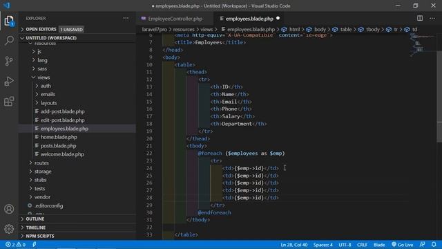 Laravel 7 Tutorial - Export Data in PDF смотреть онлайн