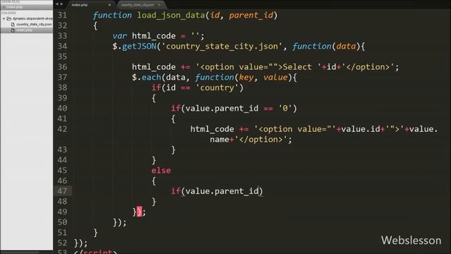 JSON - Dynamic Dependent Dropdown List using Jquery and Ajax смотреть онлайн