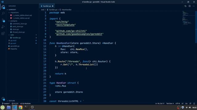 #6 Writing an HTML Webserver with the chi router - Learn Web Development in Go смотреть онлайн