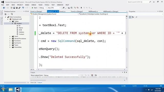 How to fix Invalid object name error in Visual Studio C#.NET Final Project? смотреть онлайн