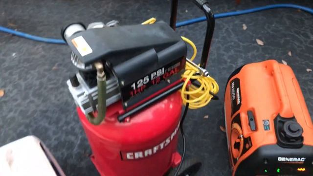 2 Generators Start Air Compressor In Parallel Easily. Pulsar Inverter 2000 And Generac Inverter 200