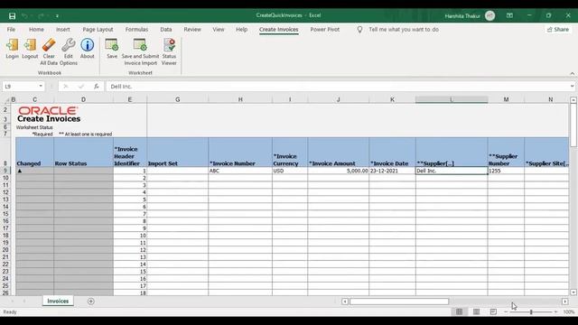 Oracle AP Invoice Creation via Spreadsheet | Oracle Creating Invoice using Spreadsheet | Oracle AP смотреть онлайн