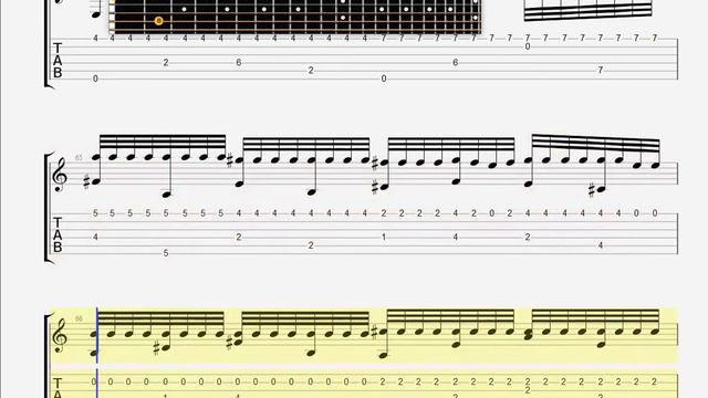 Chopin, Frederic Fantaisie Impromptu Op66 GUITAR TAB смотреть онлайн