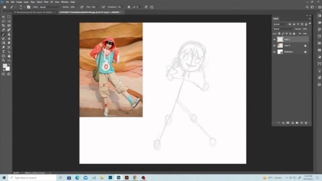 Comic cartoon illustration sketch, live tutorial illustratorl смотреть онлайн