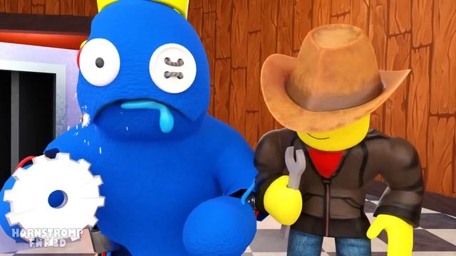 GREEN's SAD STORY?! Rainbow Friends 3D Animation смотреть онлайн