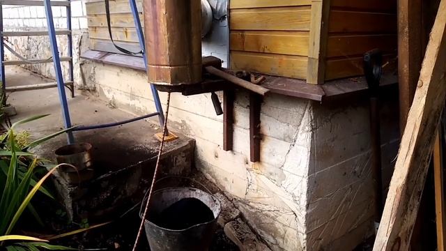 Чистка сэндвич дымохода. Котёл TIS. Уголь. смотреть онлайн