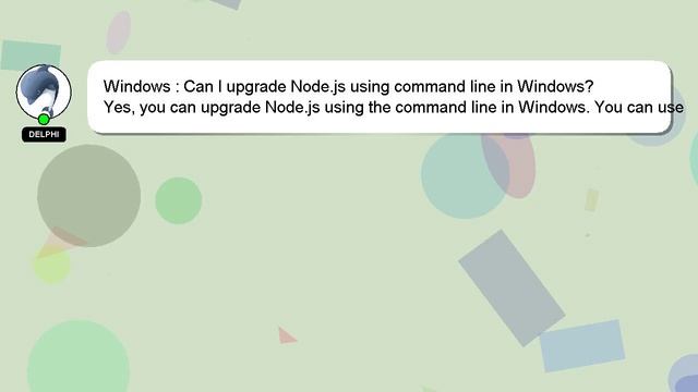 Windows : Can I upgrade Node.js using command line in Windows? смотреть онлайн