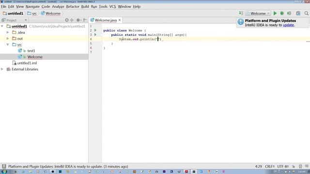 1. How to Make a Simple Program in Java смотреть онлайн