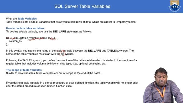 Temporary Objects in DBMS by Mr. Srinivas Govada смотреть онлайн