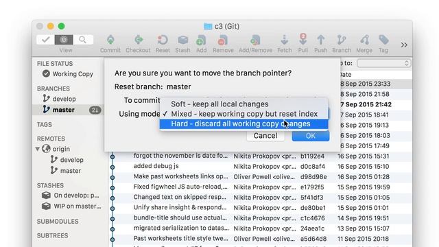 Tedious git ref moving operation in Source Tree UI смотреть онлайн