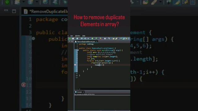 How to remove duplicate elements in array? смотреть онлайн