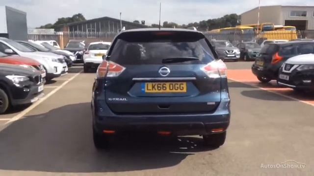 NISSAN X-TRAIL DCI N-TEC XTRONIC BLUE 2016 смотреть онлайн