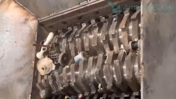 Extreme powerful crusher machines fast crushing everything for new recycle.Shredder!#18