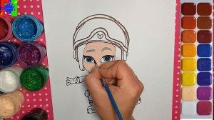 Команда Флоры рисуем Флору из нового мультика. Раскраска для детей