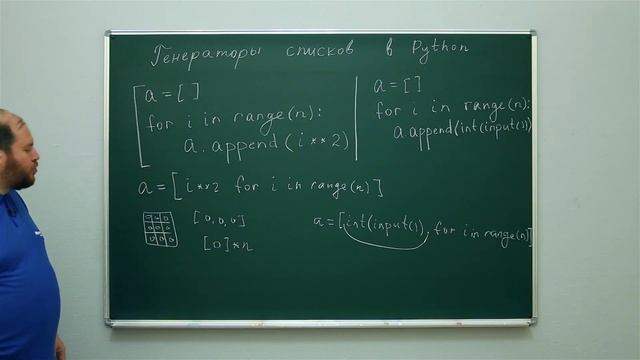 Информатика. Язык Python: Генераторы списков в Python. Центр онлайн-обучения «Фоксфорд» смотреть онлайн