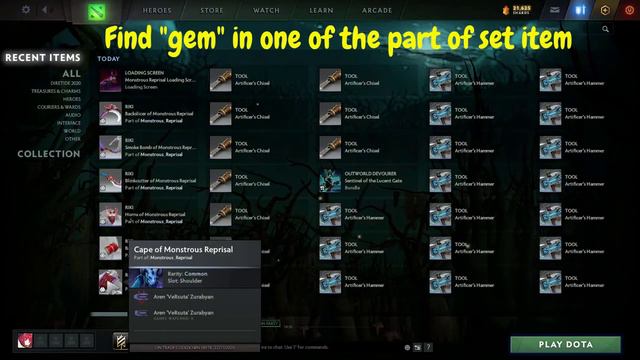 How to Extract Gem in "Bundle Set" Dota 2 Item ? смотреть онлайн
