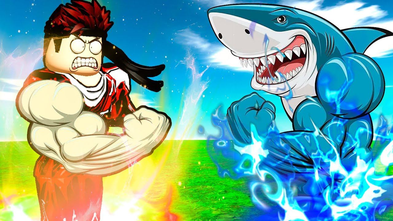 ПОБЕДИЛ БОССА АКУЛУ В СИМУЛЯТОРЕ АРМРЕСТЛИНГА Arm Wrestle Simulator В РОБЛОКС смотреть онлайн