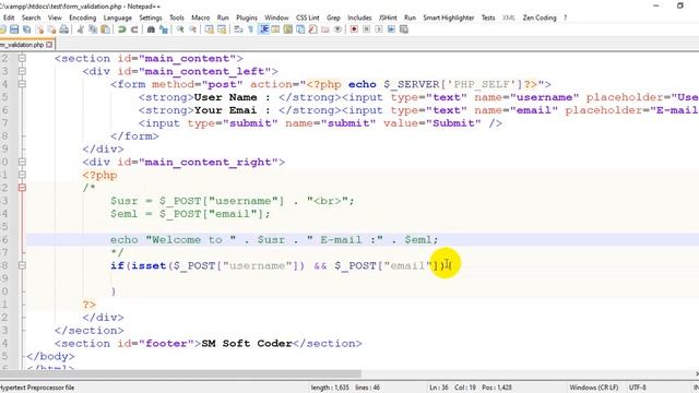 PHP Form Validation | Web Design & Development Bangla Tutorial | 2022 and 2023 | Part -38 смотреть онлайн