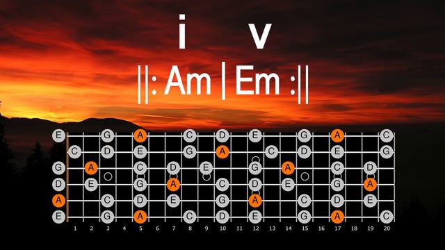 Backing Track Ambient en Am + ESCALA PENTATÓNICA MENOR 🎸 смотреть онлайн