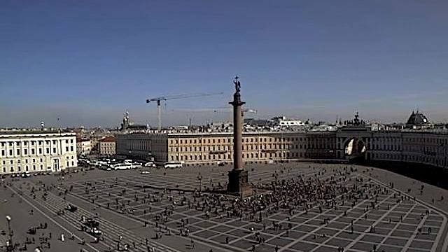 Велопробег на Дворцовой площади 23.04.2011 смотреть онлайн
