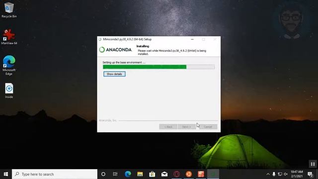 Installing miniCONDA on Windows 10 смотреть онлайн