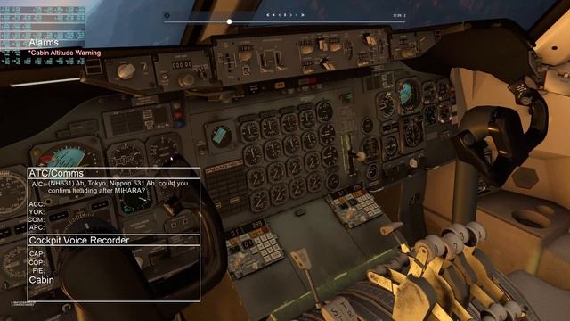 JAL123 cockpit test 2 - Felis 747-200 Classic смотреть онлайн