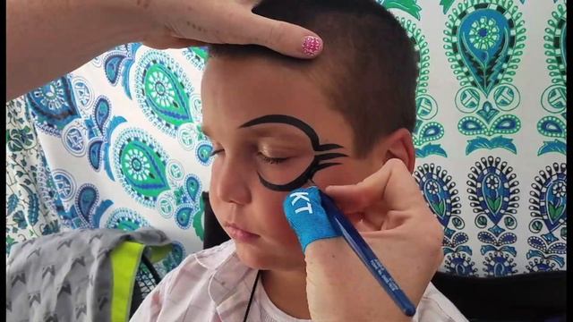 Mike Tyson Tattoo Face Paint tutorial смотреть онлайн