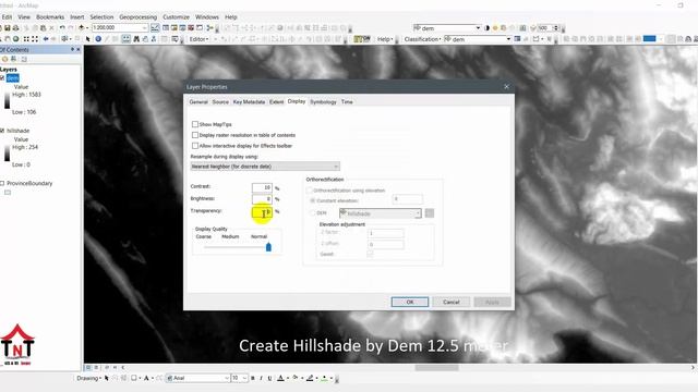 Create hillshade by Dem12.5 meter Tutorial in ArcGIS смотреть онлайн