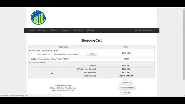 Host Super Barato| 50% Descuento | TheMinecraftHosting | Paypal