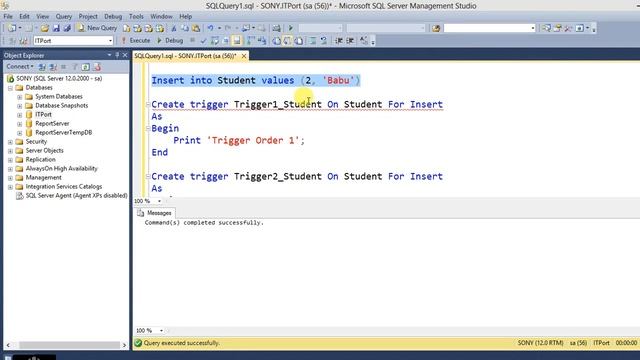 Set Execution Order of Triggers in SQL Server смотреть онлайн