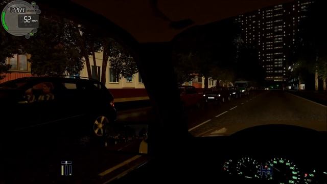 City Car Driving - Ночная поездка на Волге смотреть онлайн