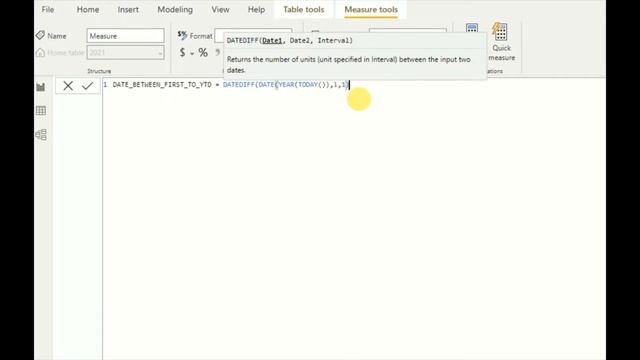 Find the Days between First Date of the Year and Current Date for YTD Calculations in Power BI смотреть онлайн