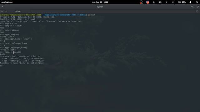 Belajar Python (Part 6) - Menerima Input User Melalui Keyboard смотреть онлайн