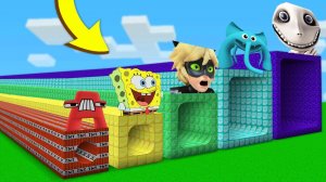 ДЛИННЫЕ КРУГЛЫЕ ТОННЕЛИ В МАЙНКРАФТ ЗОМБАК