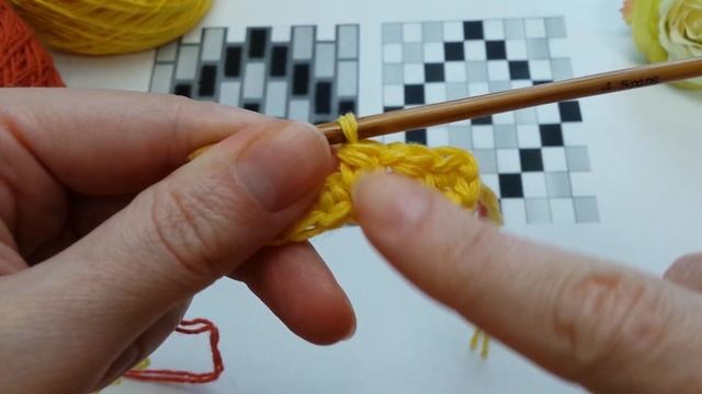 Как вязать первый ряд - 2 способа - техника вязания крючком Bricks crochet. смотреть онлайн