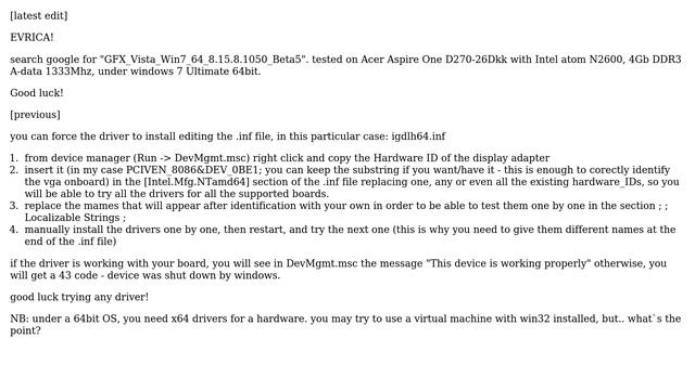 Windows 7 x64 support for Intel GMA 3650 (or GMA 3600) (7 Solutions!!) смотреть онлайн