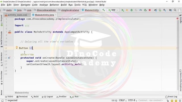 Build Simple Calculator App in Android Studio by using Java | Android Tutorial for Beginners смотреть онлайн