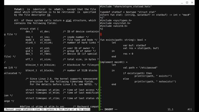 statting a file :: I suck at ATS смотреть онлайн