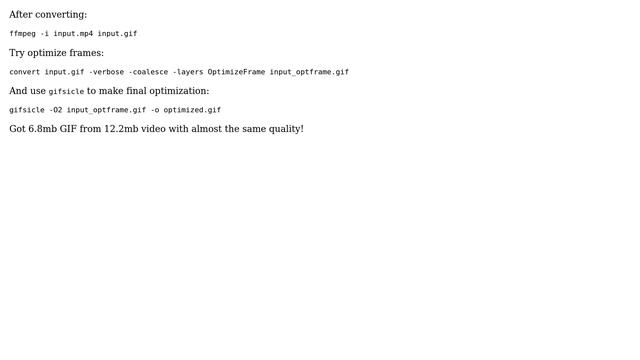 Unix & Linux: How can I get ffmpeg to convert a .mov to a .gif? (5 Solutions!!) смотреть онлайн