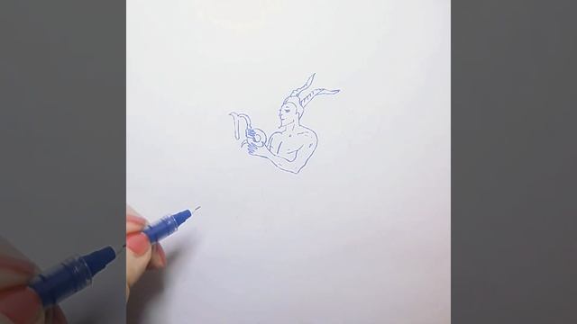 Как нарисовать Козерога||How to draw a Capricorn смотреть онлайн