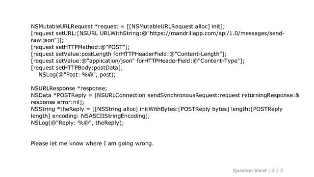 iOS : IOS JSON sending an email from Mandrill смотреть онлайн