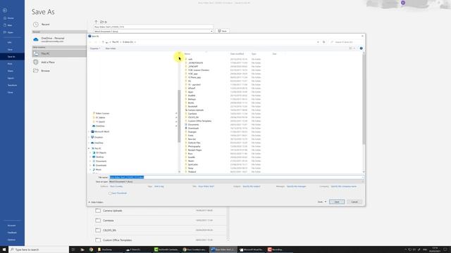 Microsoft Word VBA 'Save As' - 03 - Using the code with a blank document смотреть онлайн