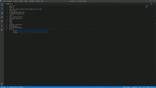 How to create an "I love you Virus" | Visual studio смотреть онлайн